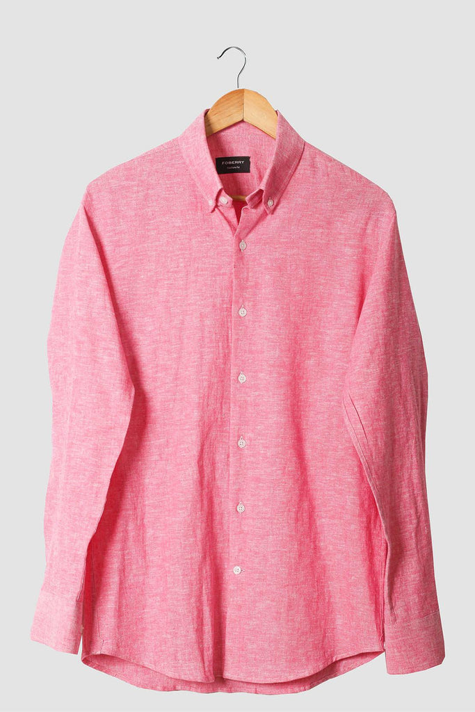 Soft Pink Linen Shirt