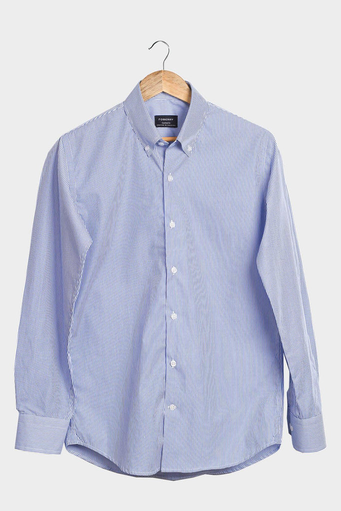 Crisp Blue Pinstripe  Shirt