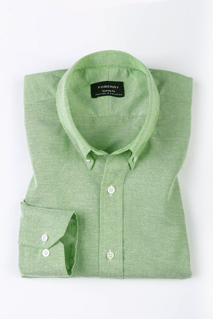 Parrot Green Oxford Shirt