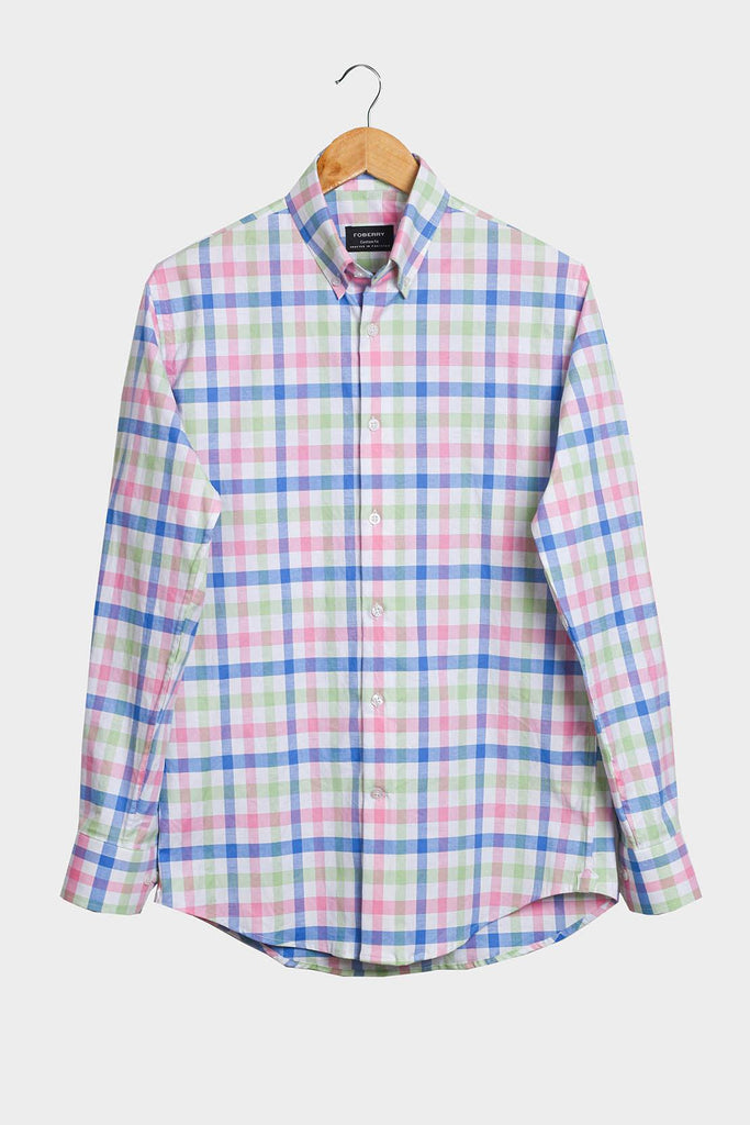 Multi Box Gingham Oxford Shirt