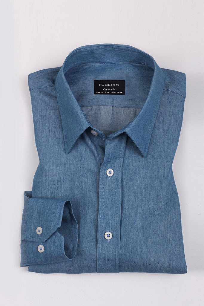 Medium Washed Denim Shirt