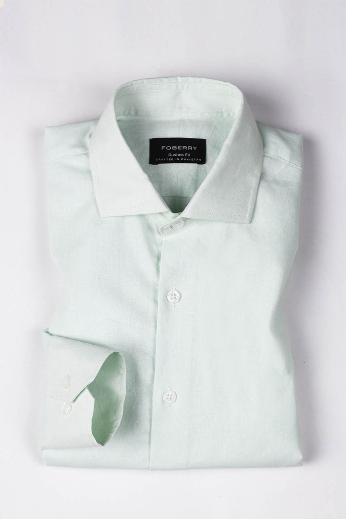 Ice Green Linen Shirt