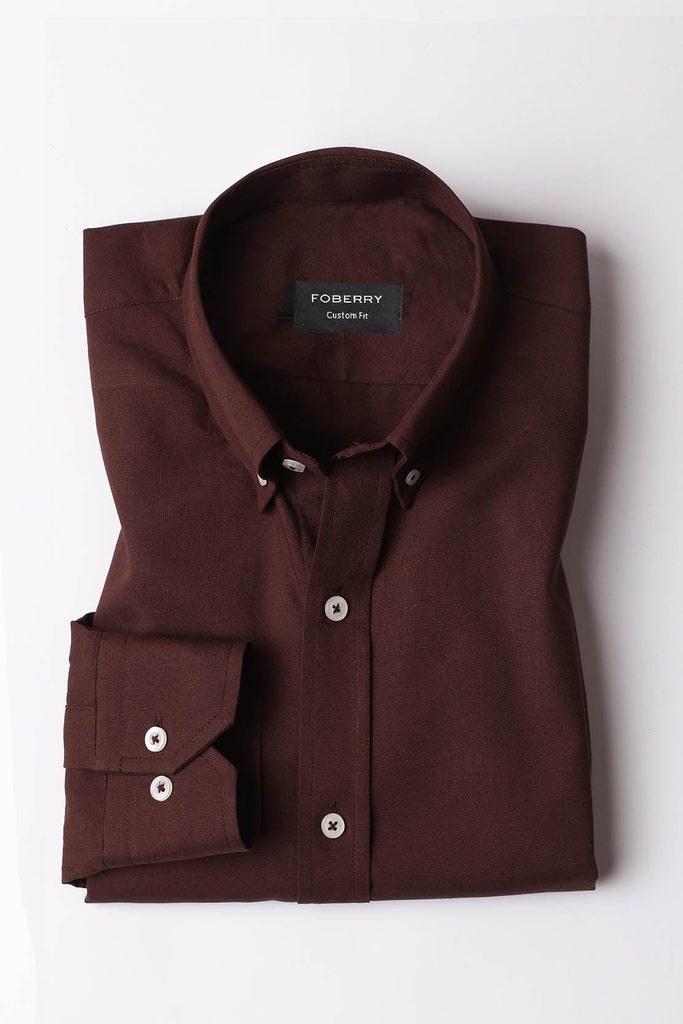 Brown Oxford Shirt