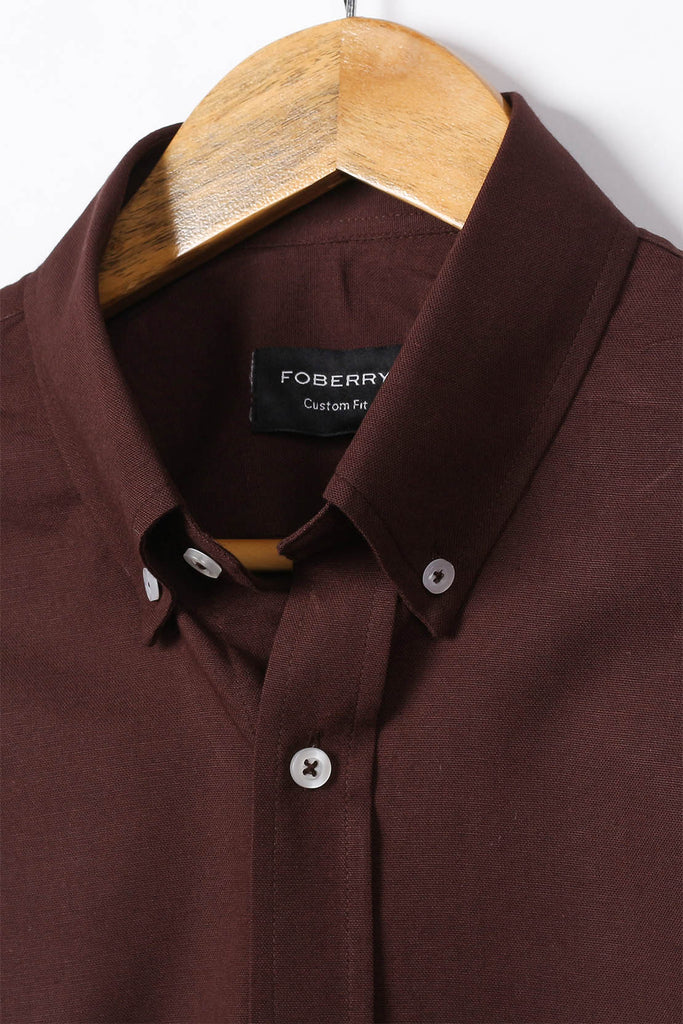 Brown Oxford Shirt