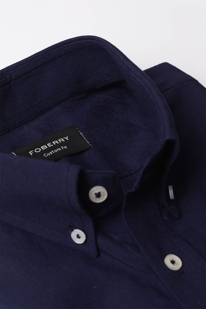 Navy Blue Oxford Shirt