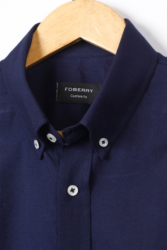 Navy Blue Oxford Shirt