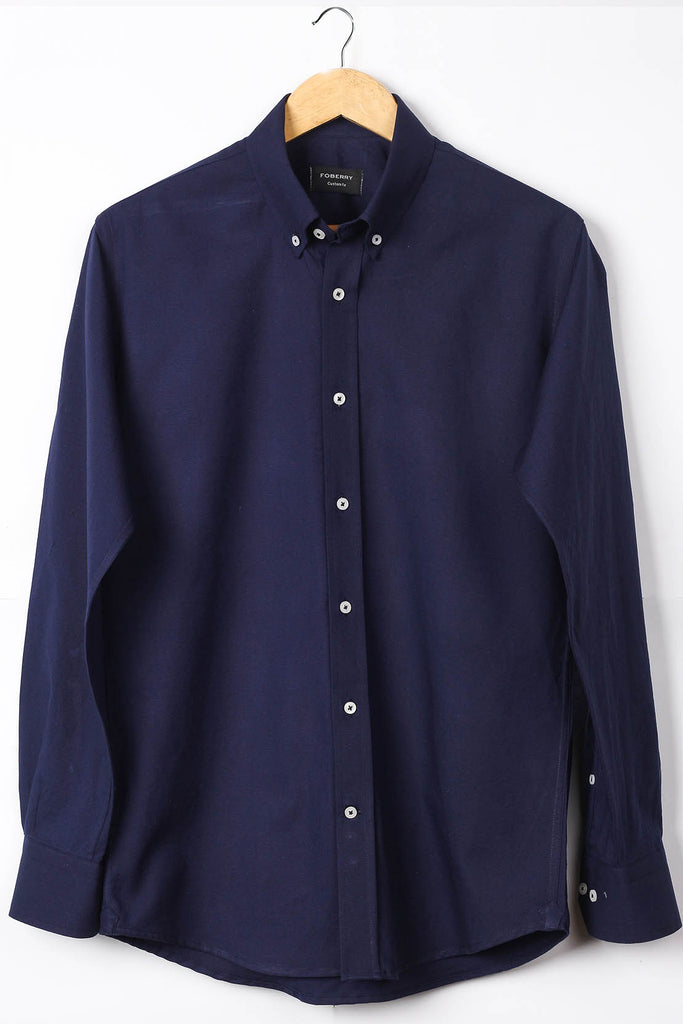 Navy Blue Oxford Shirt