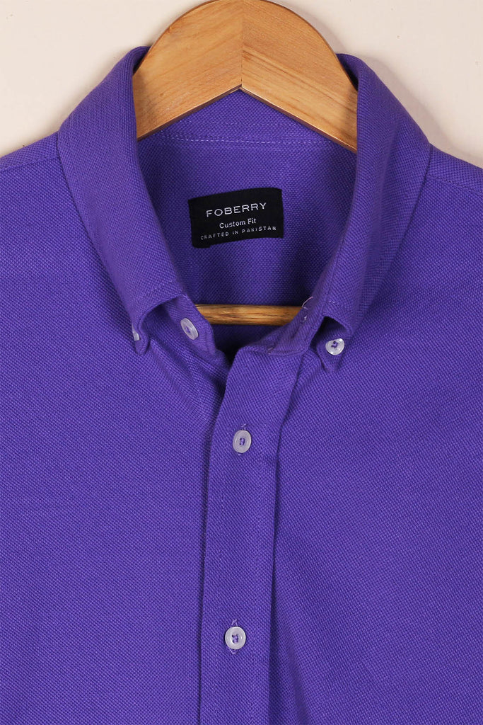 Electric Purple Pique Shirt