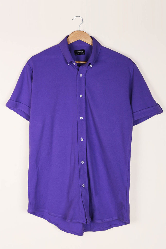 Electric Purple Pique Shirt