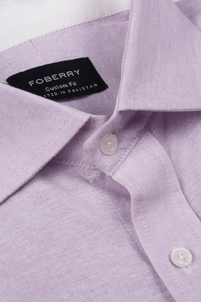 Soft Lavender  Linen Shirt