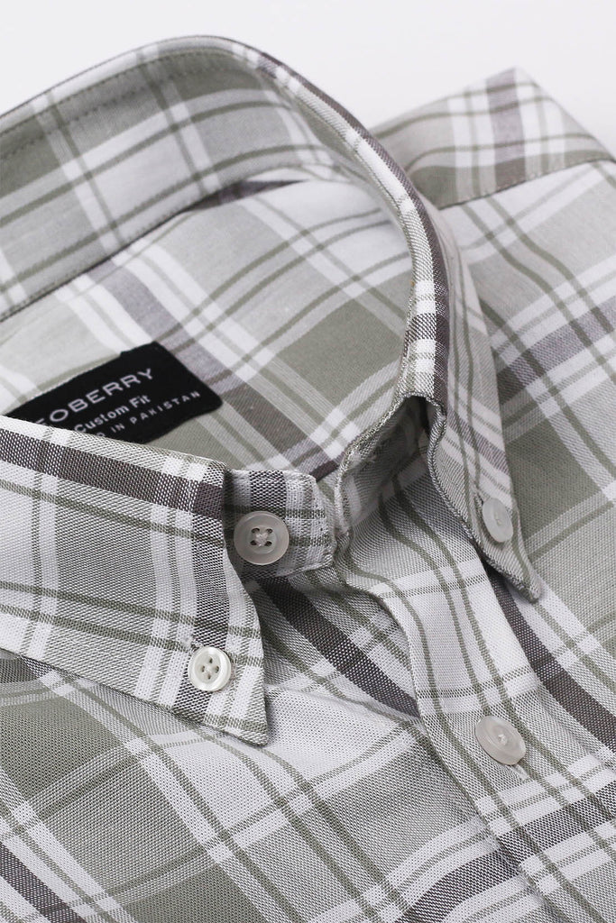 Salt Grey Plaid Shirt