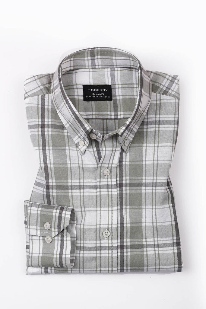 Salt Grey Plaid Shirt