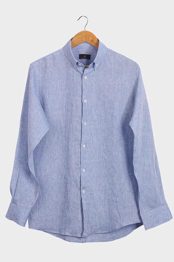 Sky Blue Linen Shirt