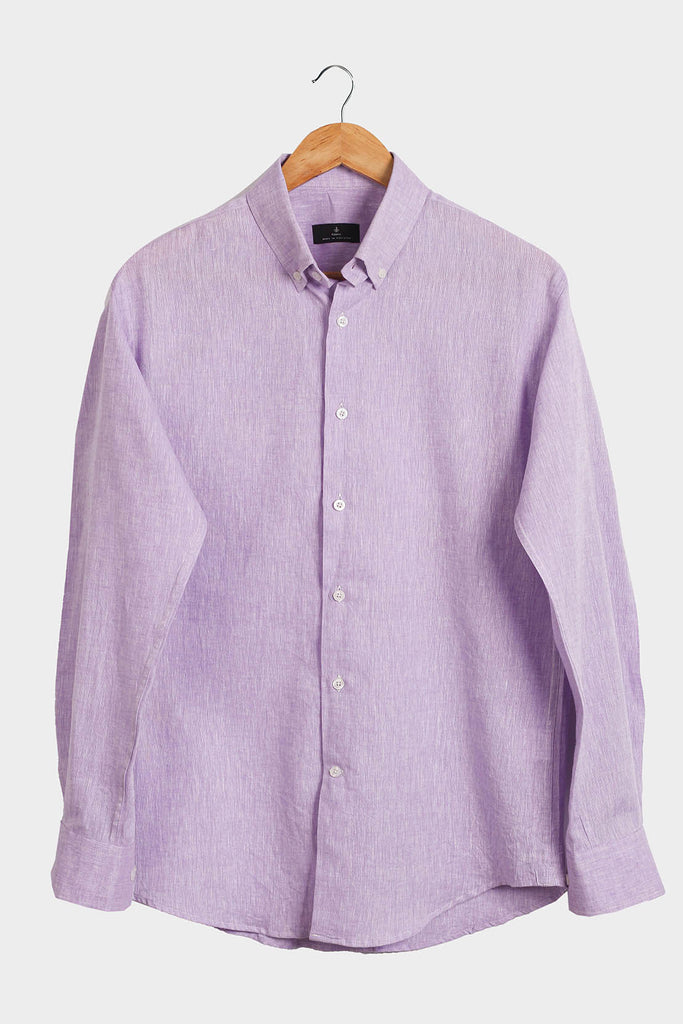 Soft Lilac Linen Shirt