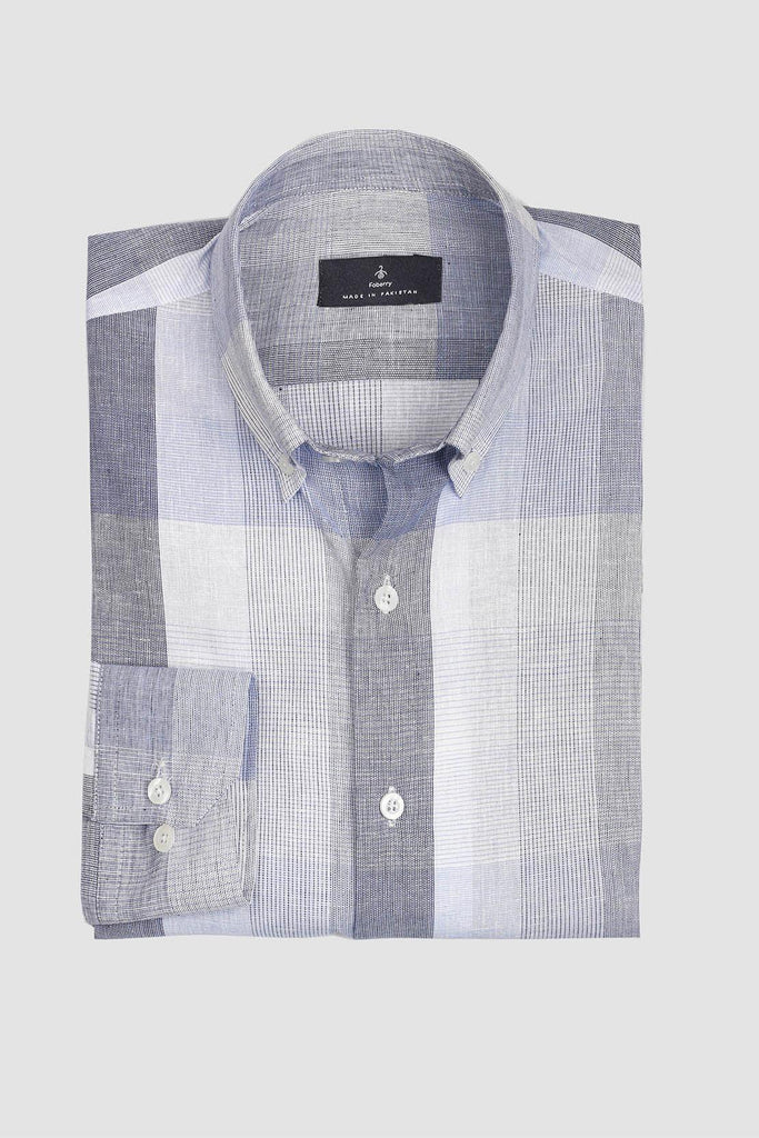 Multi Blue Checkered Shirt