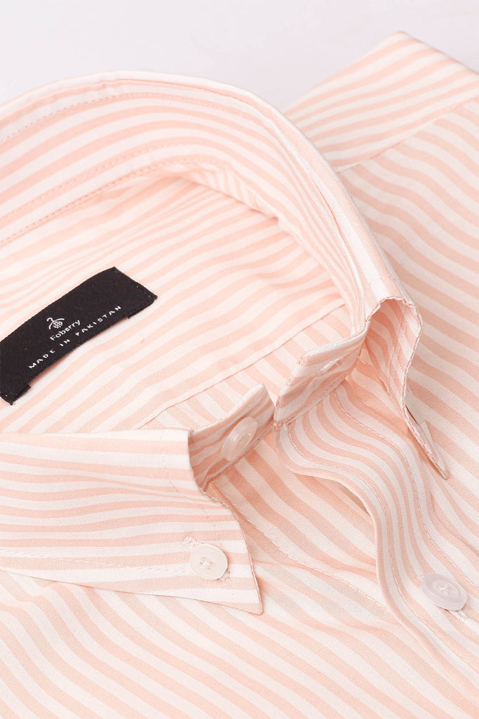 Light Tangerine Stripes Shirt