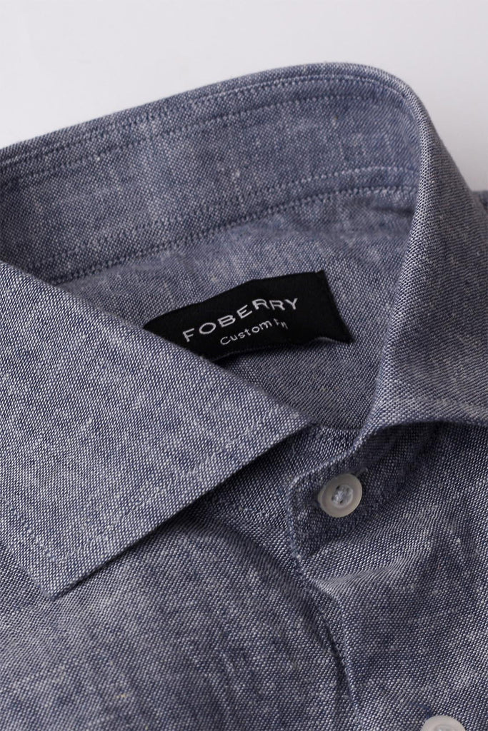 Stone Blue Linen Shirt