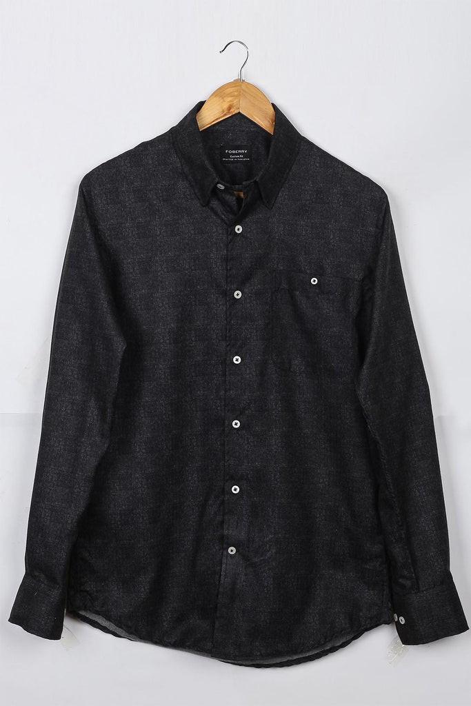 Black Distress Winter Shirt