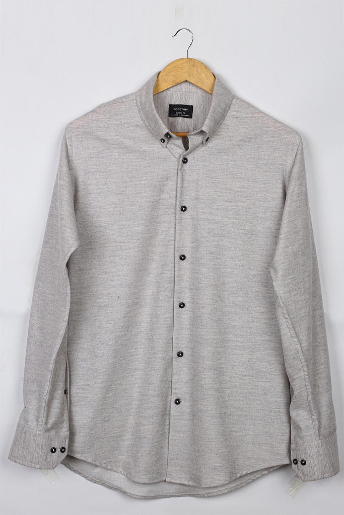 Grey Brushed Winter Flannel