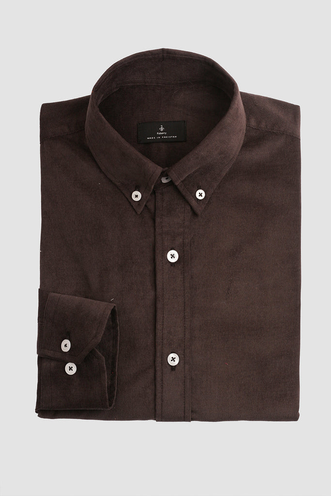 Dark Grey Corduroy Shirt